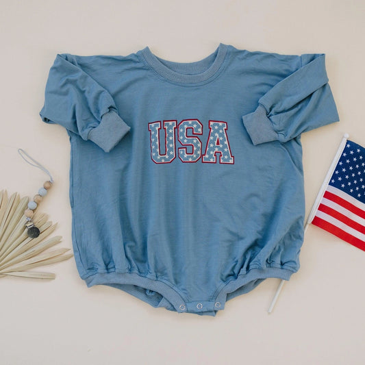 USA Star Oversized Romper