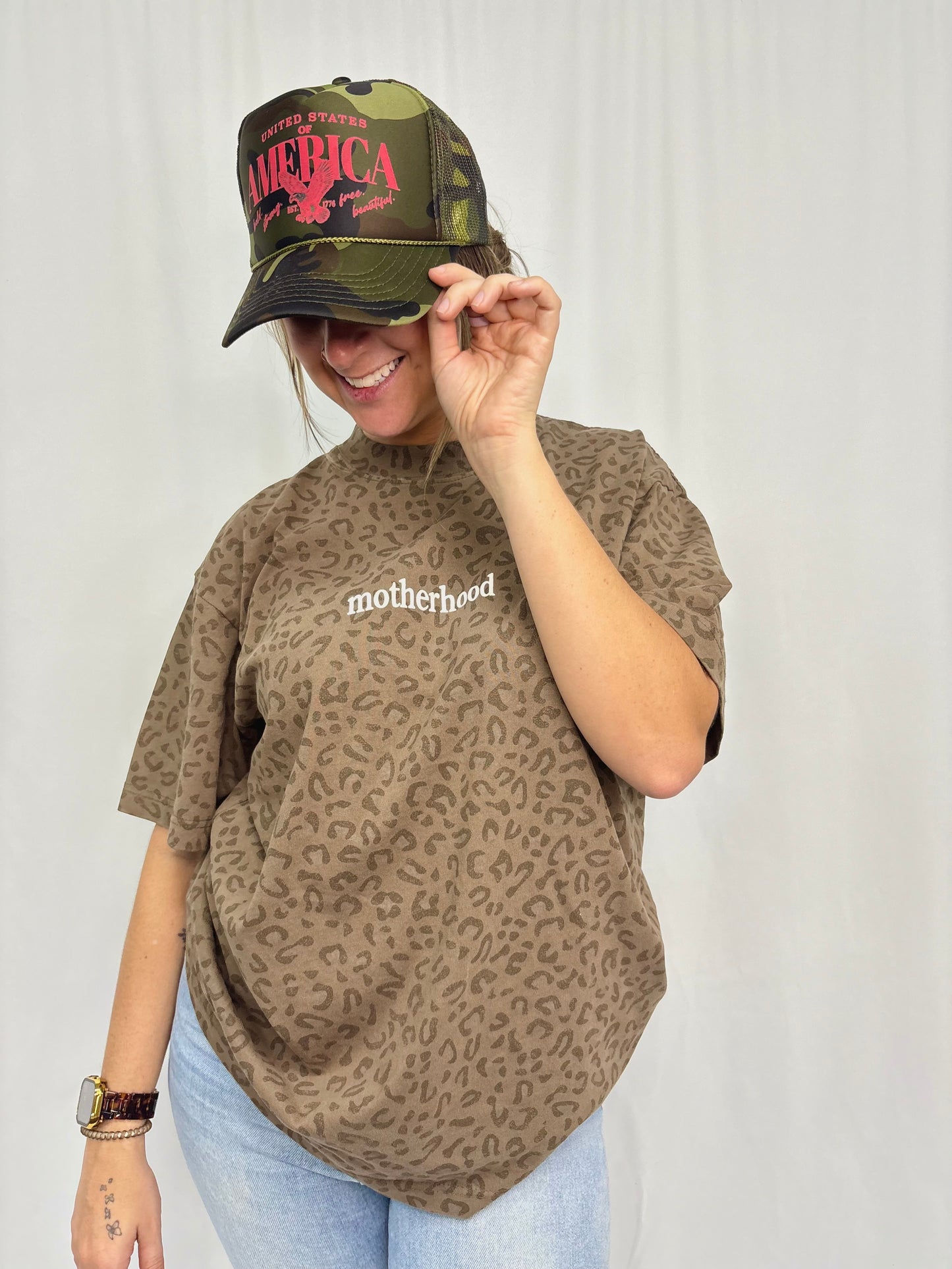 Camo Trucker Hat - United States of America Eagle
