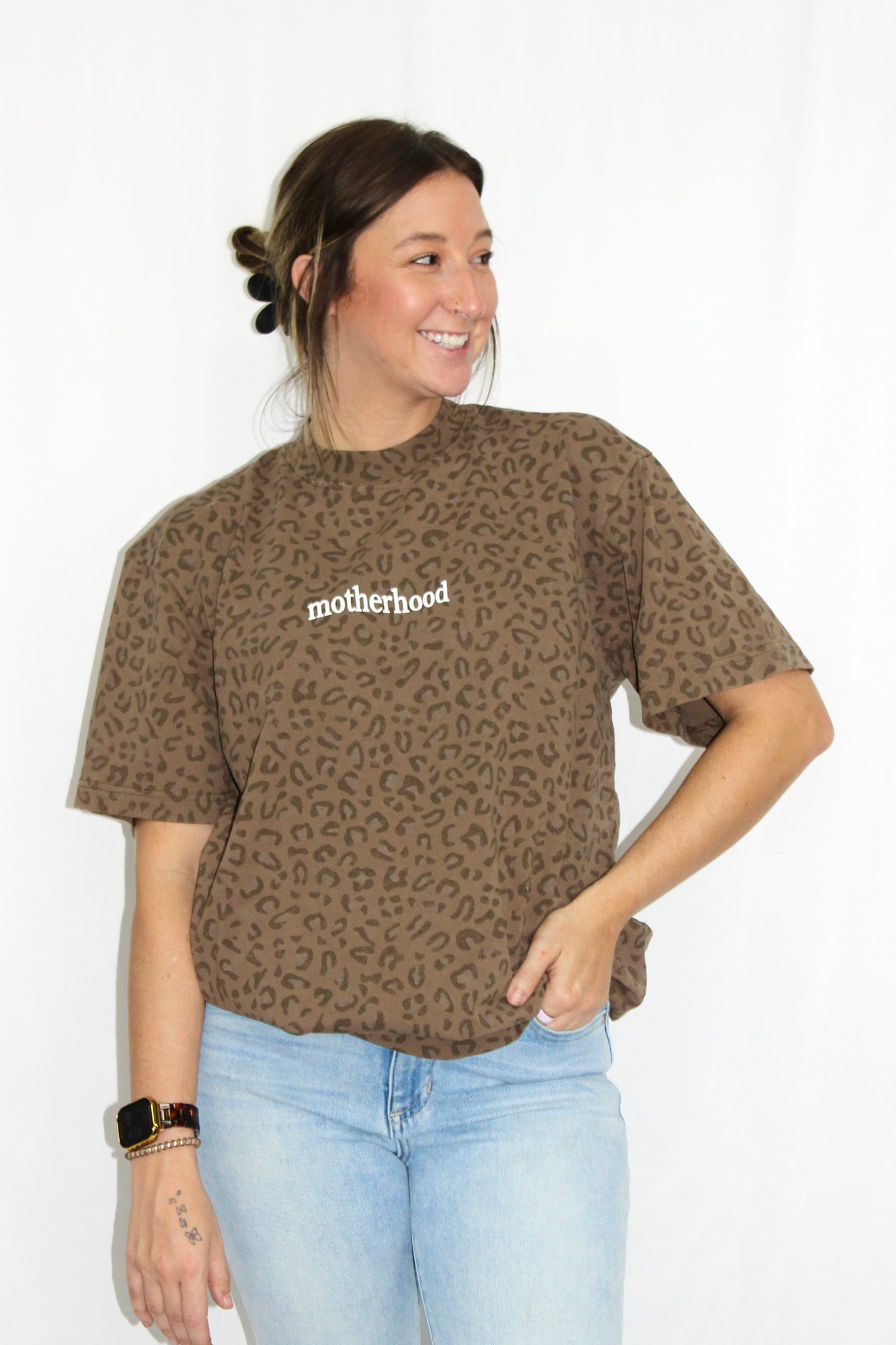Motherhood Leopard Tee