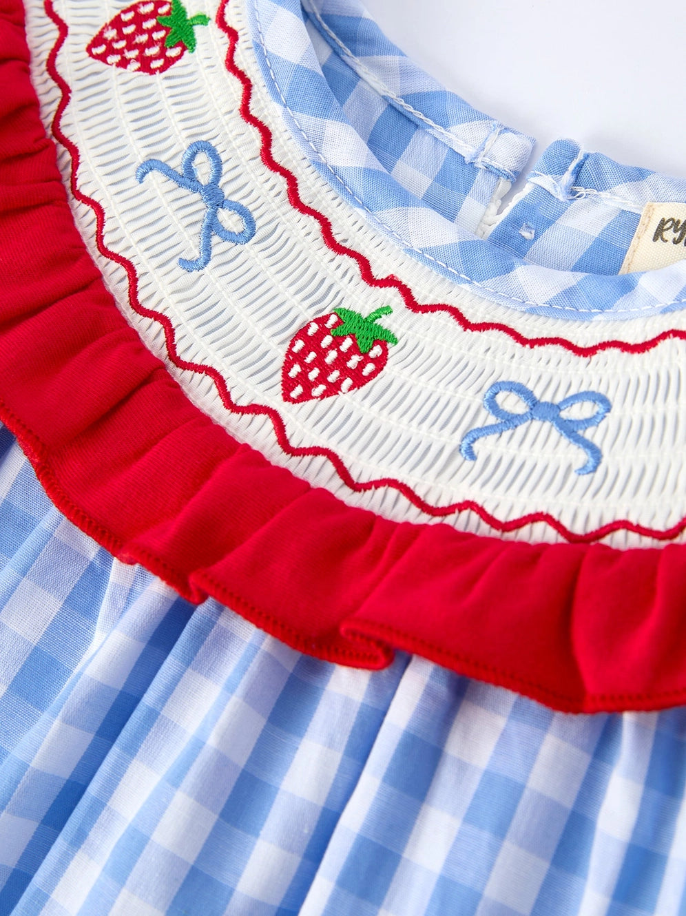 Berry Sweet Embroidered Smocked Dress