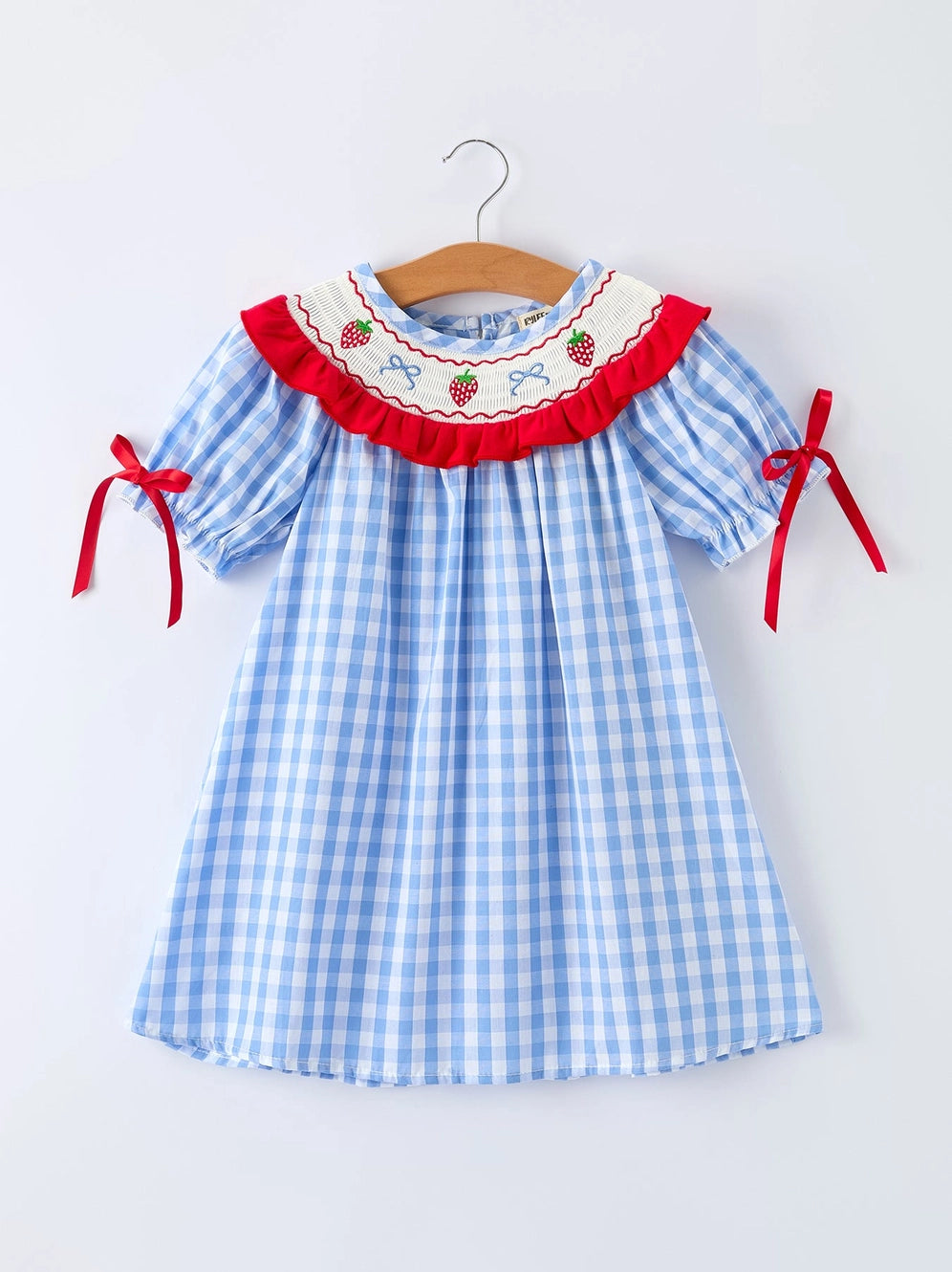 Berry Sweet Embroidered Smocked Dress