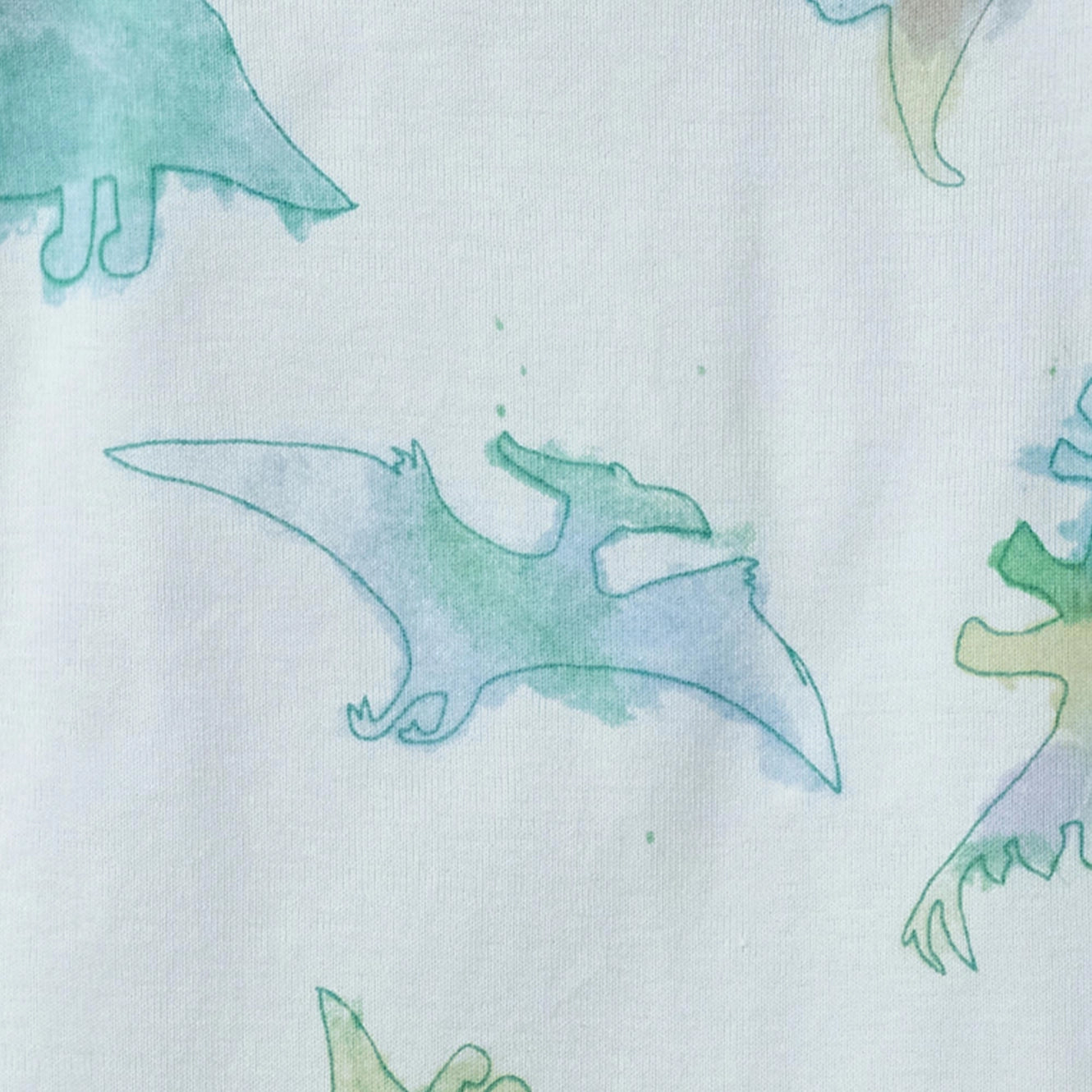 Watercolor Dino Boys Sleeper Romper